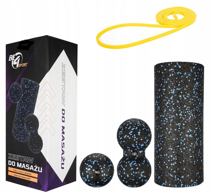 ZESTAW ROLLERÓW DO MASAŻU EPP 3W1 GRATIS GUMA OPOROWA POWER BAND OPÓR 2-7kg