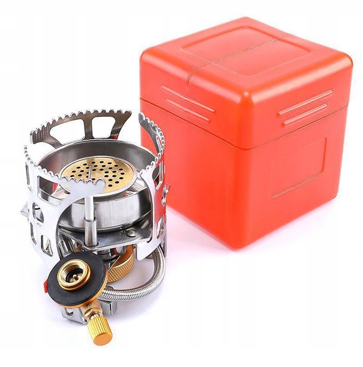 DOSKONAŁA MINI KUCHENKA TURYSTYCZNA GAZOWA NA KARTUSZE Z ADAPTEREM 3500W