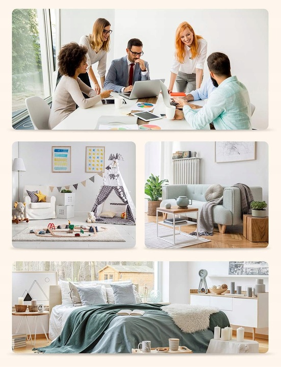 Bezprzewodowa Stacja Pogodowa Zegar Termometr Data