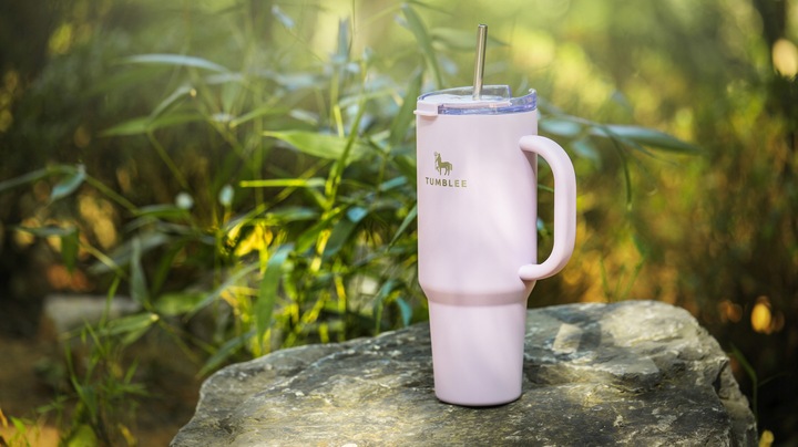 KUBEK TERMICZNY ZE SŁOMKĄ NA KAWĘ HERBATĘ DO SAMOCHODU SZCZELNY 1200 ml