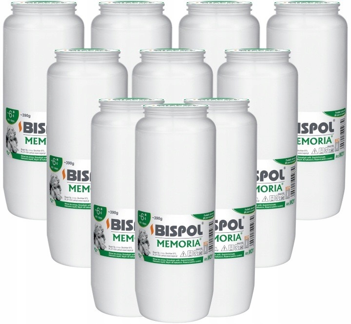 Wkłady Olejowe Do Zniczy Bispol WO11 144h 16 Sztuk Długo Palące