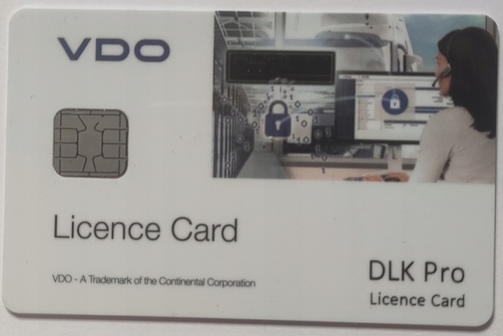 Karta licencja aktualizacja oprogramowanie dla czytników VDO DLK