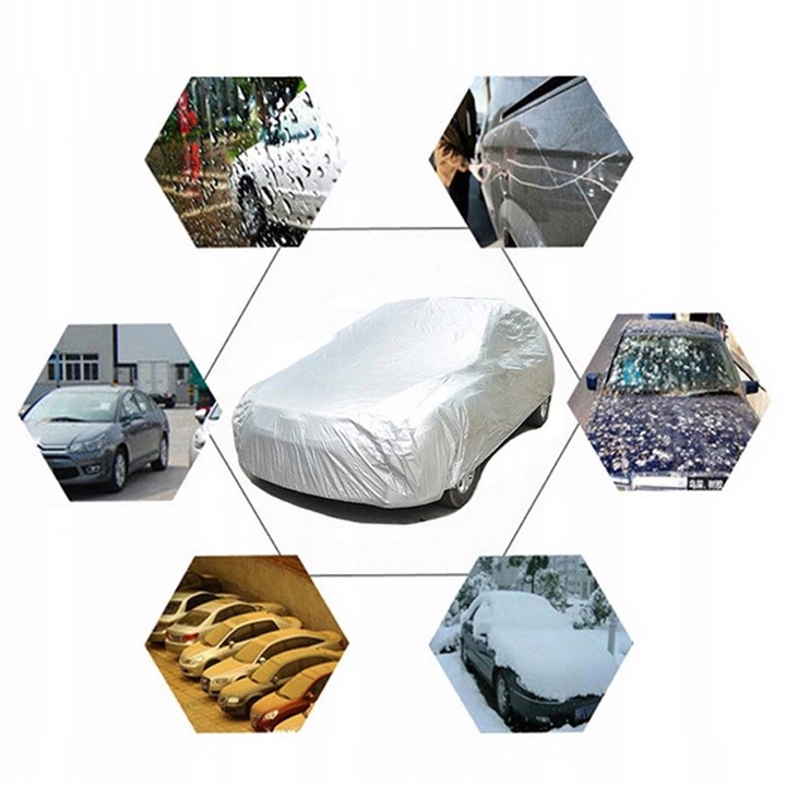 POKROWIEC PLANDEKA NA SAMOCHÓD PEVA DUŻY SAMOCHÓD AUTO WODOODPORNY MOCNY L