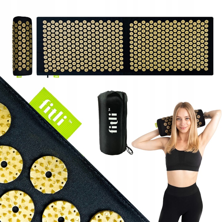 MATA ZDROWOTNA DO AKUPRESURY Z KOLCAMI + PODUSZKA