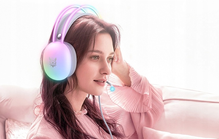 ONIKUMA X25 PRZEWODOWE SŁUCHAWKI GAMINGOWE NAUSZNE RGB Z MIKROFONEM