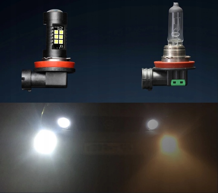 ŻARÓWKI XSTORM LED H11 80W 360° 4000LM 6000K CAN