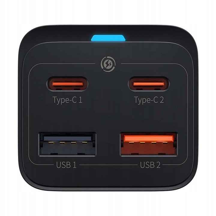BASEUS SZYBKA ŁADOWARKA ZASILACZ LISTWA GAN3 4X USB-C USB-A 65W KABEL 1,5M