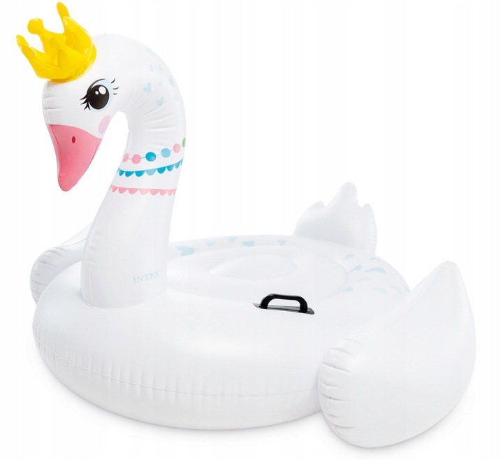 INTEX 57562 DMUCHANY MATERAC DO PŁYWANIA ZABAWKA ŁABĘDŹ 188cm x 124cm