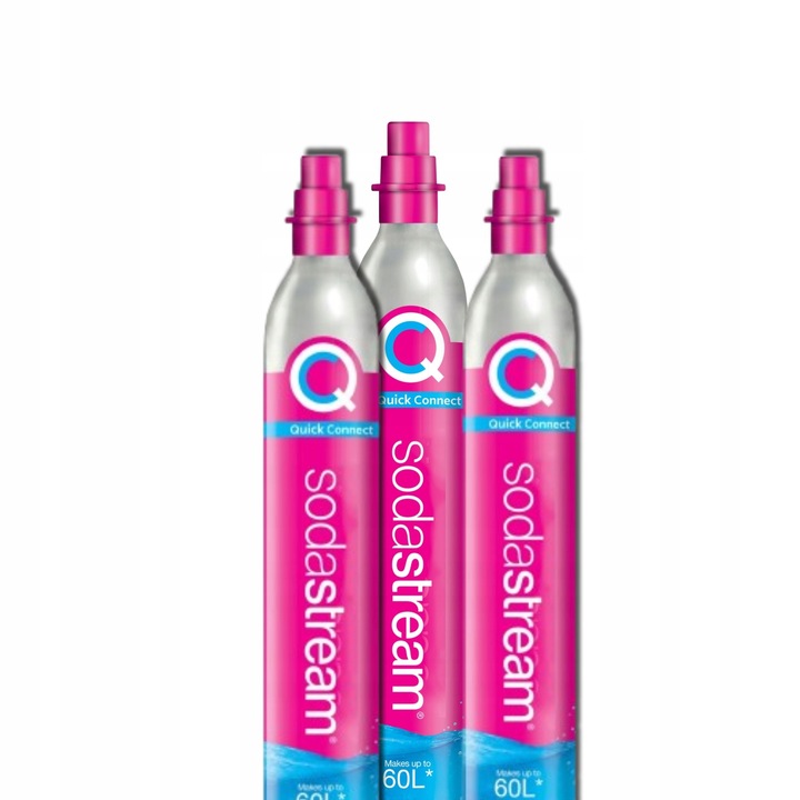 3X NAPEŁNIANIE WYMIANA BUTLI SODASTREAM QUICK CONNECT CO2 PACZKOMAT