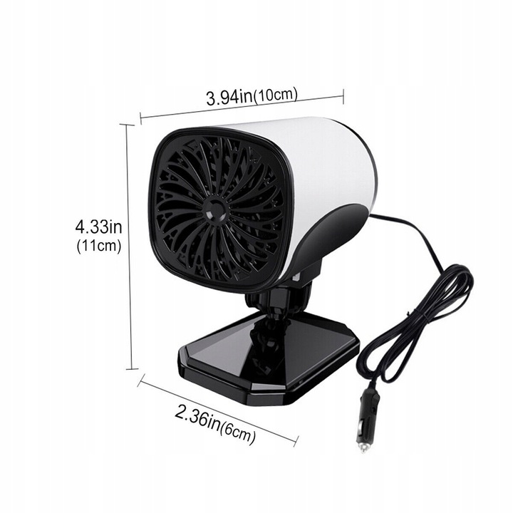 OGRZEWANIE SAMOCHODOWE,12V PRZENOŚNY ODMRAŻACZ, DO SAMOCHODÓW ZIMOWYCH