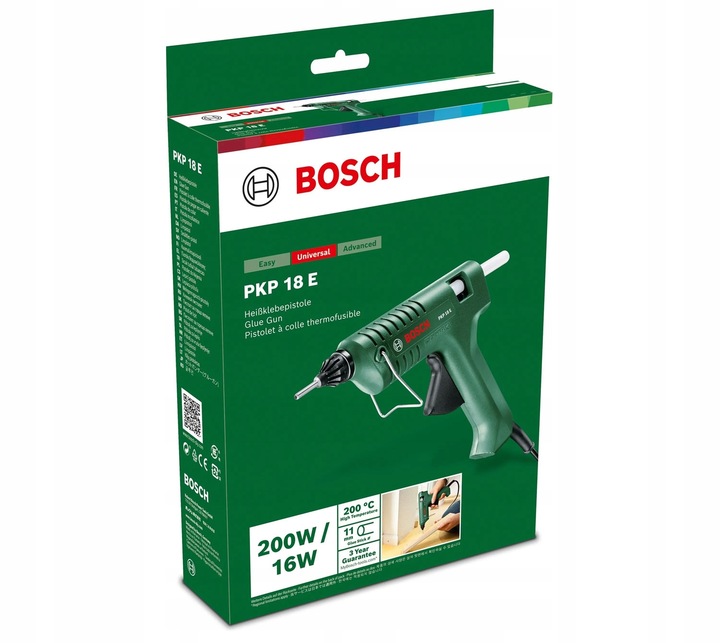 Pistolet Do Kleju Na Gorąco Bosch PKP 18 E + Klej