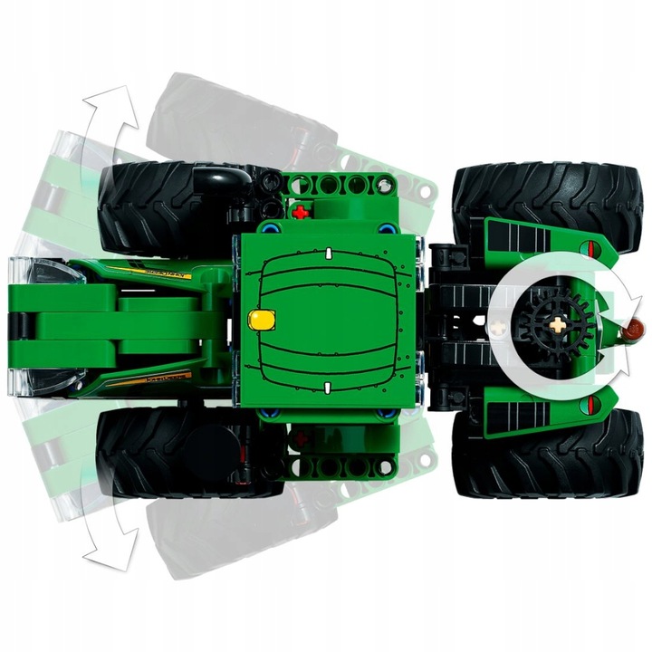 ZESTAW KLOCKÓW LEGO TECHNIC CIĄGNIK Z WYWROTKĄ PRZYCZEPKĄ TRAKTOR JOHN DEER
