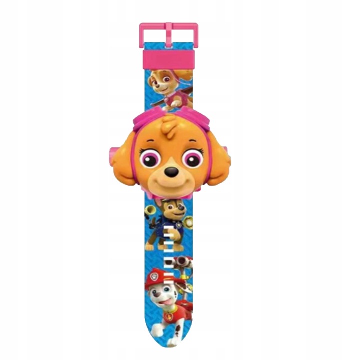 ZESTAW PSI PATROL WALKIE TALKIE + ZEGAREK Z PROJEKTOREM SKYE DLA DZIECI