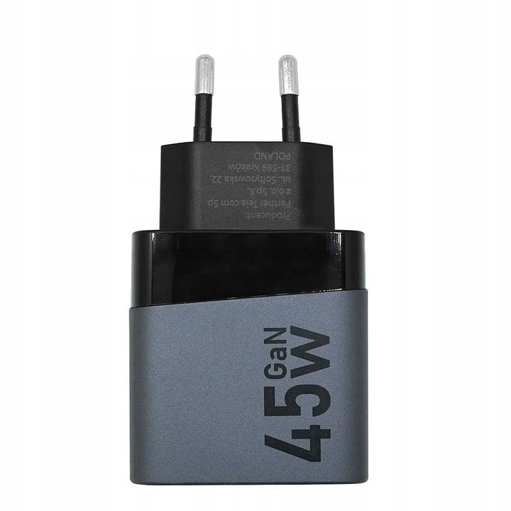 Szybka Ładowarka Sieciowa USB USB-C SFC 2.0 PD 45W do Galaxy S23 S24 Ultra