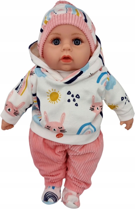 LALKA BOBAS MÓWI I ŚPIEWA POLSKI 45CM+SMOCZEK_38