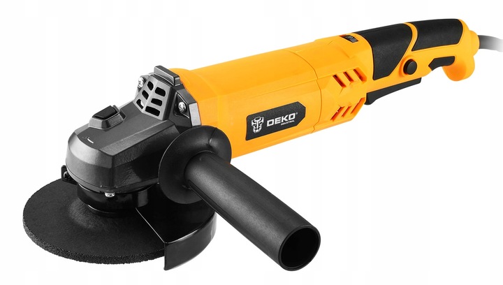 SZLIFIERKA KĄTOWA KĄTÓWKA 1100W 125MM Z REGULACJĄ OBROTÓW DEKO + 3 TARCZE