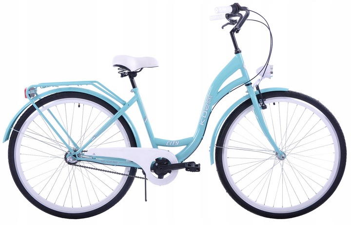 Rower miejski damski Kozbike 28 morski 3B