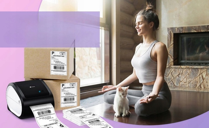 Phomemo drukarka termiczna etykiet wysyłkowych D520-BT Bluetooth USB