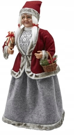Pani Mikołajowa Mikołaj Figura Świąteczna duża 81 cm