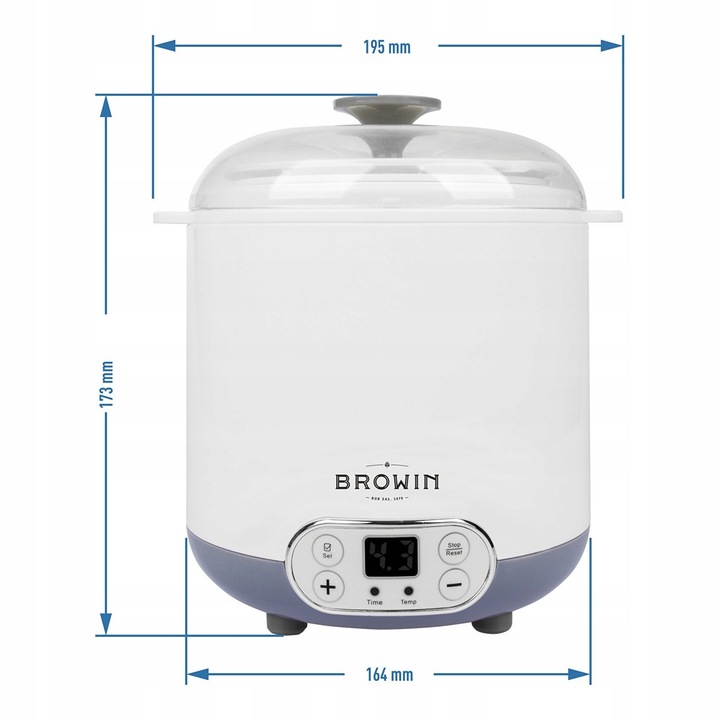 SERO-JOGURTOWNICA Z TERMOSTATEM BROWIN 1,5l 801013