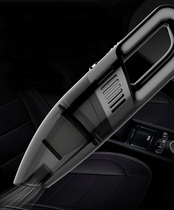 ODKURZACZ SAMOCHODOWY CZARNY PRZEWODOWY