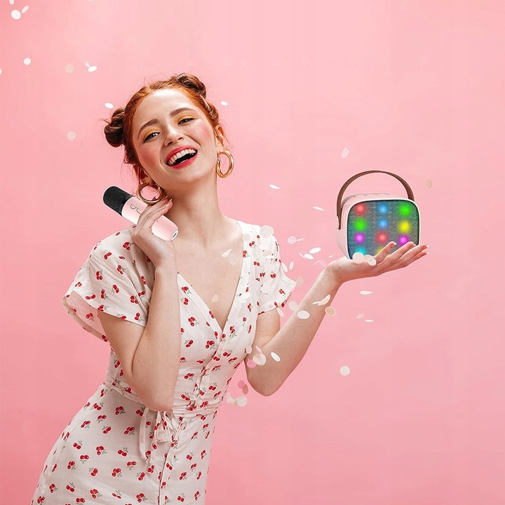 PRZENOŚNY ZESTAW DO KARAOKE BLUETOOTH 5.0 2000mAh