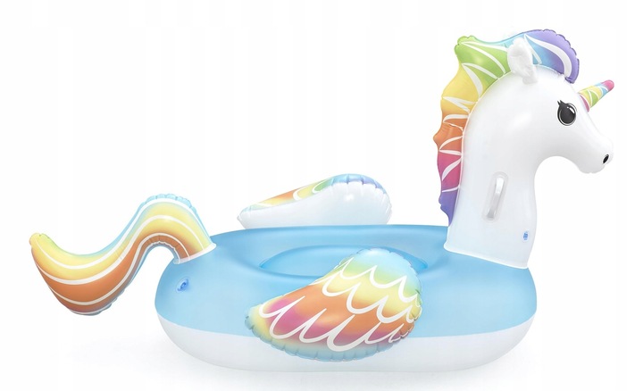 41114 Dmuchany JEDNOROŻEC materac 1,55 mx1,19 CM DLA DZIECI UCHWYTY BESTWAY