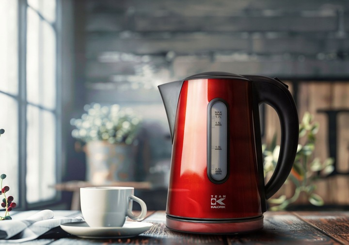 Czajnik elektryczny STYLOWY 2000W 1,7L czerwony SCHOWEK na przewód 360°