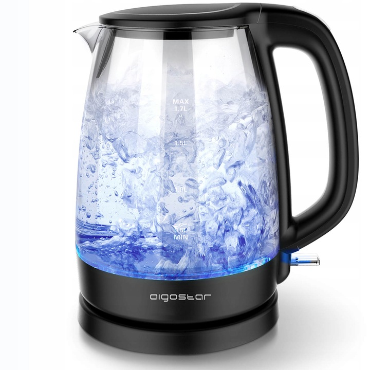 Czajnik elektryczny Aigostar Adam 2200 W 1,7 l czarny