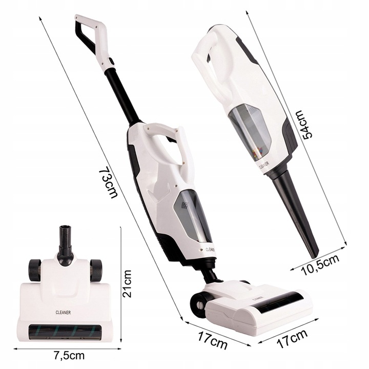 ODKURZACZ PIONOWY DLA DZIECI BEZPRZEWODOWY Z FUNKCJĄ SSANIA Z DŹWIĘKIEM 2w1