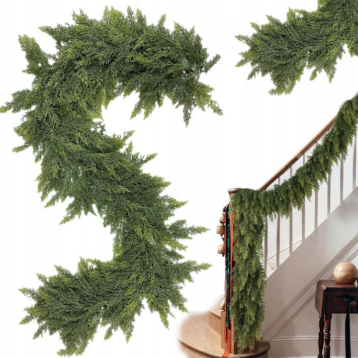 DIY WIENIEC ŚWIĄTECZNY 180CM Z SZYSZEK WIANEK CEDROWY DEKORACJA ŚWIĄTECZNA