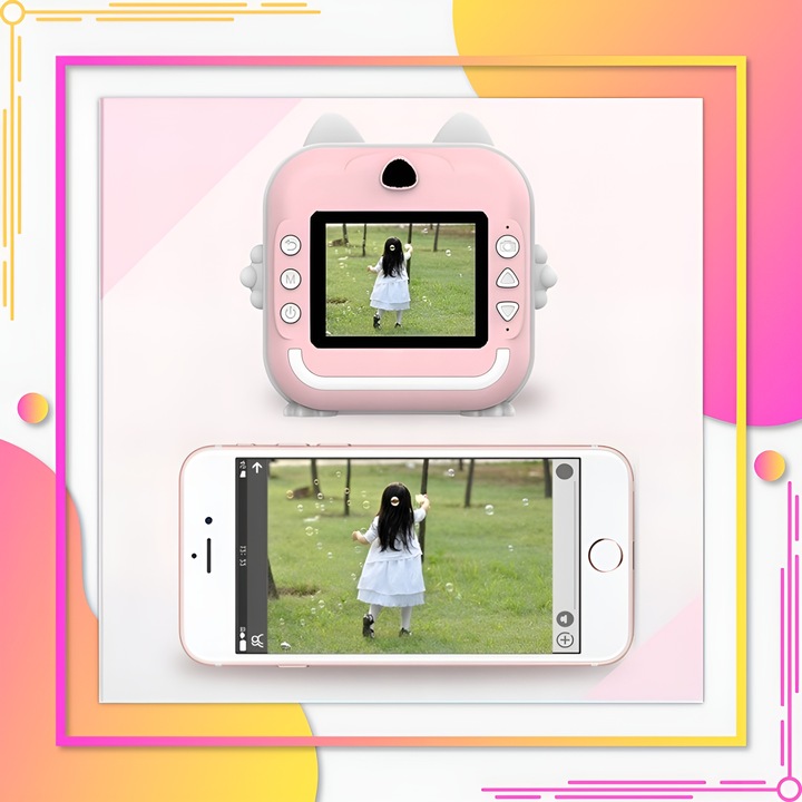 APARAT NATYCHMIASTOWY DLA DZIECI DRUKUŚ DRUKARKA Z KARTA 32GB + 3 ROLKI