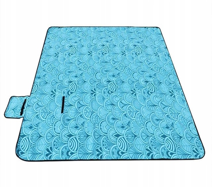 Koc Piknikowy z Uchwytem Izolacja Folia Termiczna Plażowy Mata 200x200cm