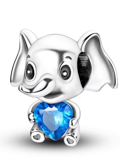Charms Słonik Charmsy Słoń na Szczęście Zawieszka Charms Srebro próby s925