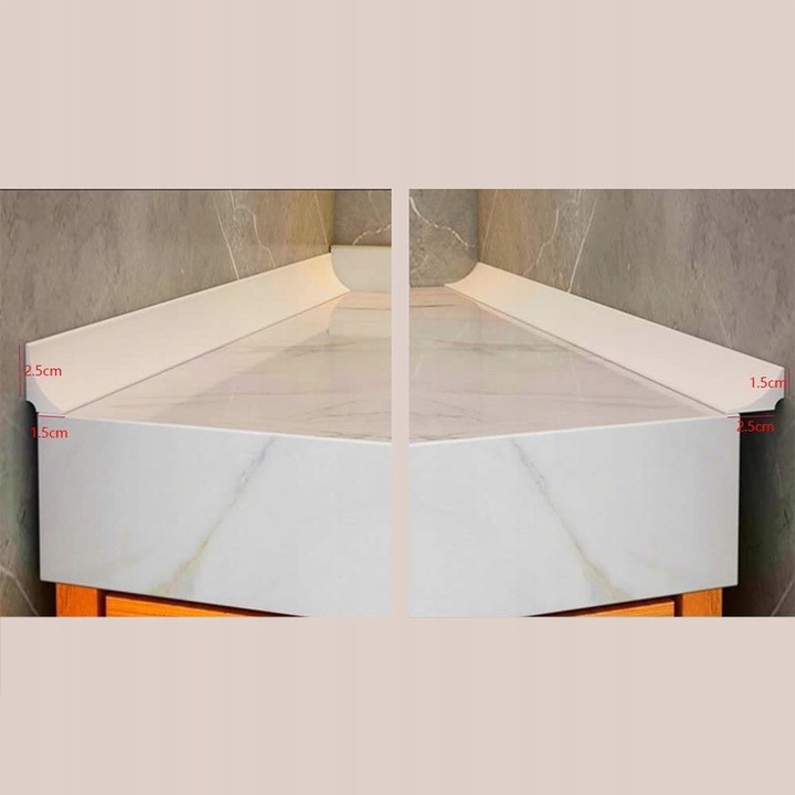 2M SAMOPRZYLEPNA LISTWA ZATRZYMUJĄCA WODĘ DO WANNY, LISTWA WYKOŃCZENIOWA