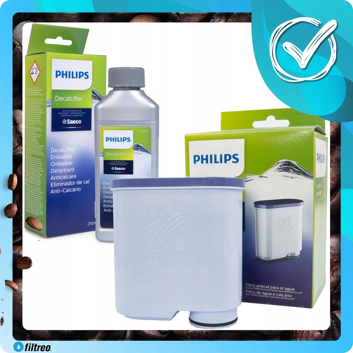 Philips saeco ca6700/10 250ml odkamieniacz I filtr aquaclean ca6903