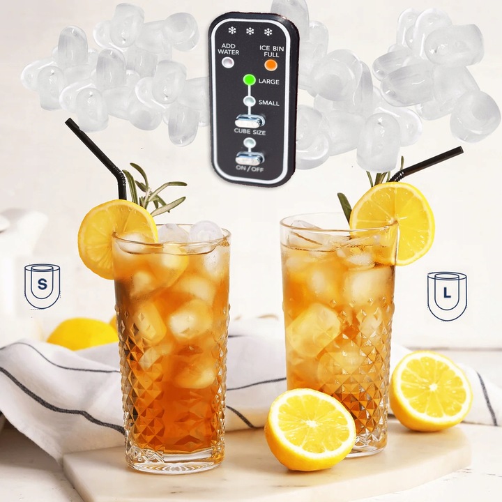 KOSTKARKA DO LODU ICE MAKER BULLET 15 KG POMARAŃCZOWA WYDAJNA MOCNA BAROWA