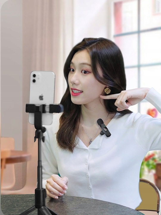 2x Mikrofon krawatowy bezprzewodowy USB-C ANDROID IOS