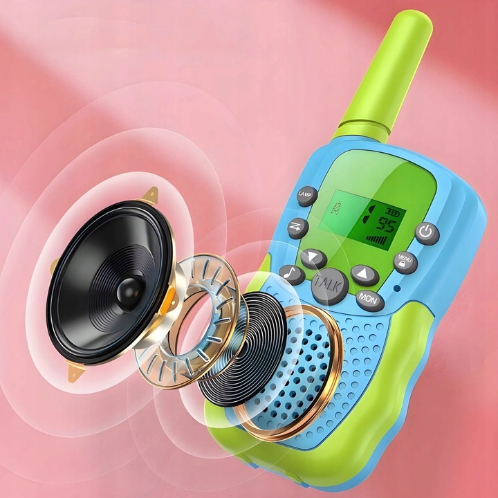 ZESTAW WALKIE TALKIE DLA DZIECI 2 SZT ŁOKI TOKI KRÓTKOFALÓWKI DUŻY ZASIĘG