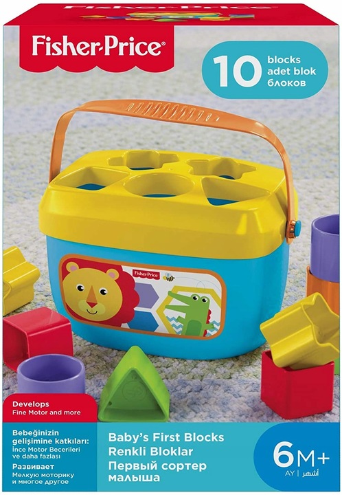 SORTER KLOCKÓW KSZTAŁTÓW FISHER PRICE PIERWSZE KLOCKI MALUCHA