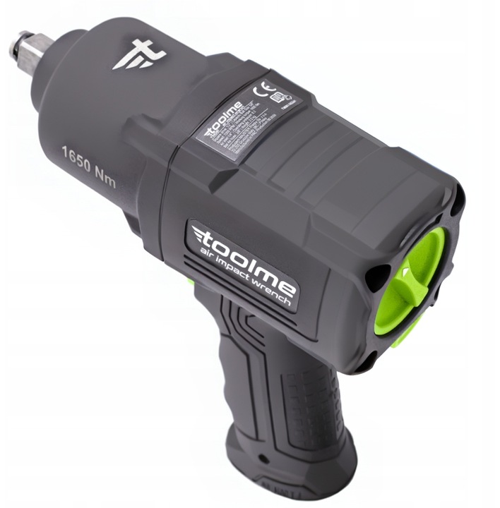 UDAROWY klucz pneumatyczny 1650Nm TOOLME kompozytowy do kół Z UDAREM 1/2 "