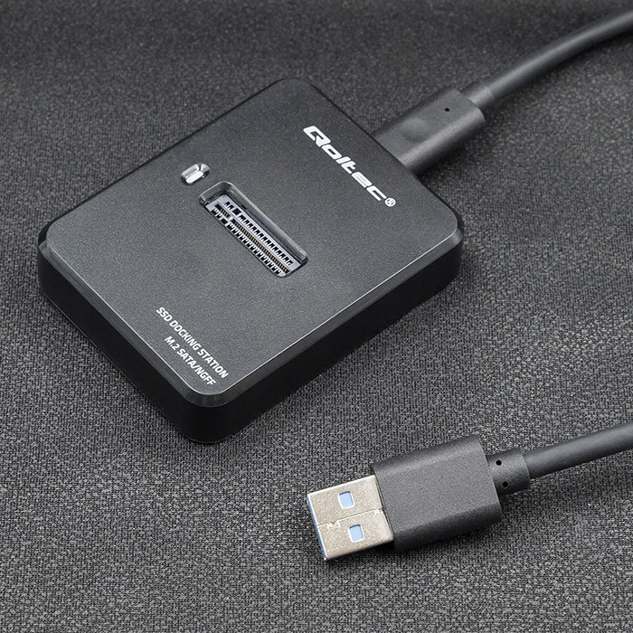 Qoltec Stacja dokująca dysków SSD M.2 SATA NGFF USB 3.1