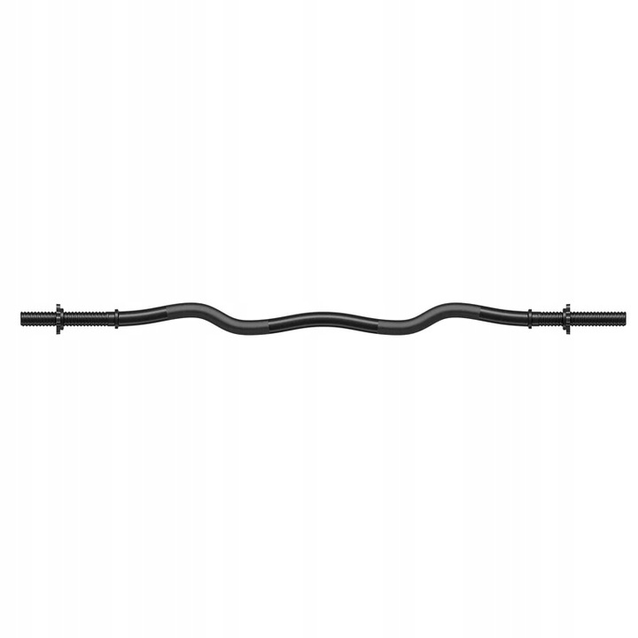 Gryf lekko łamany sztanga 120 cm 25 mm stalowy do ćwiczeń Trex Sport