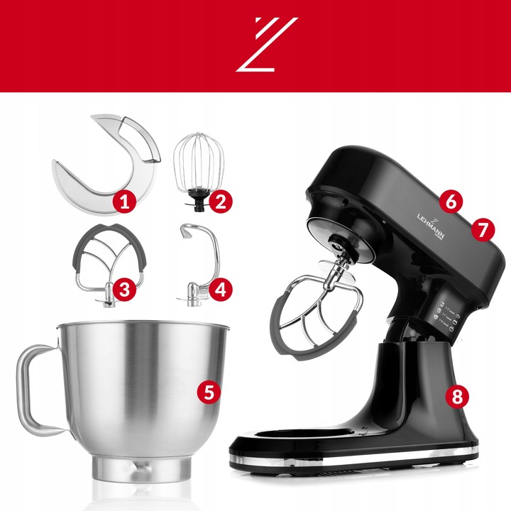 ROBOT PLANETARNY KUCHENNY MIKSER Z WAGĄ PODGRZEWANA MISA DO 45C PANEL LED