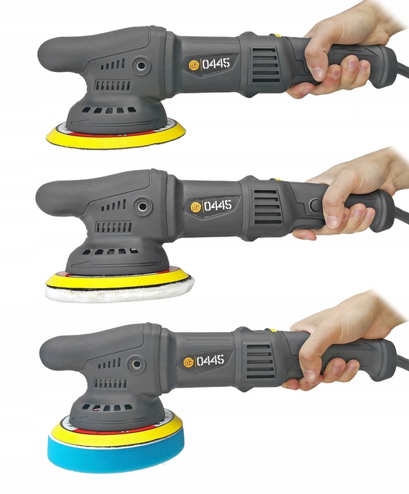 POLERKA SAMOCHODOWA SZLIFIERKA MIMOŚRODOWA DA + 4x GĄBKA +PASTA MENZERNA X3