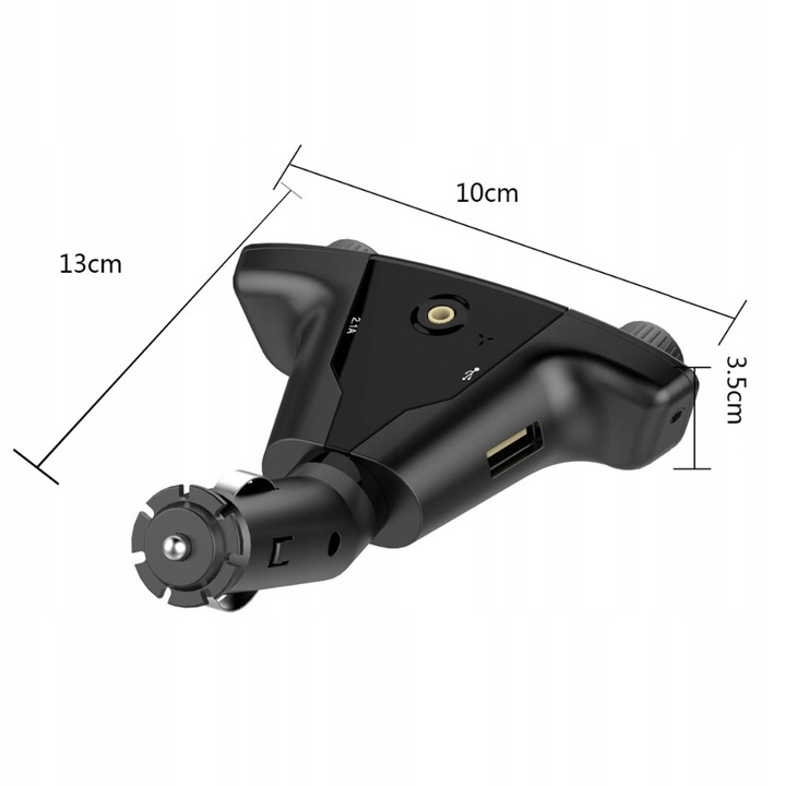 TRANSMITER FM BLUETOOTH ŁADOWARKA 3,1A 2xUSB MP3