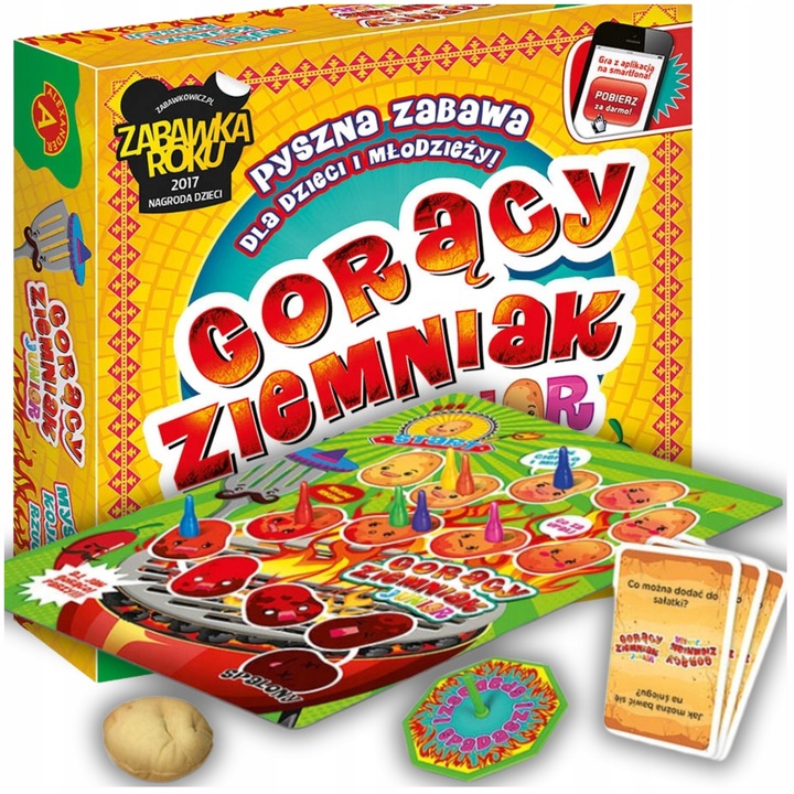 GRA EDUKACYJNA PLANSZOWA RODZINNA DYNAMICZNA GORĄCY ZIEMNIAK JUNIOR
