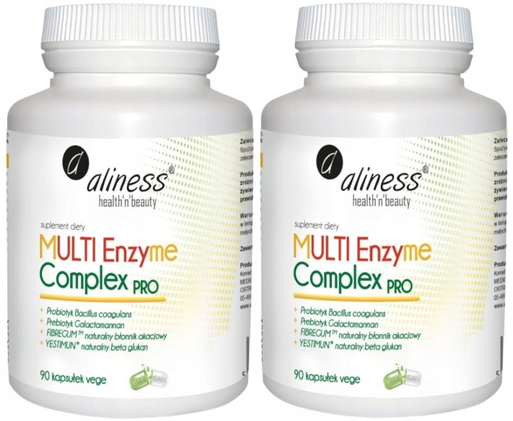 Aliness MULTI Enzyme Complex PROBIOTYK ENZYMY TRAWIENNE VEGE 90k