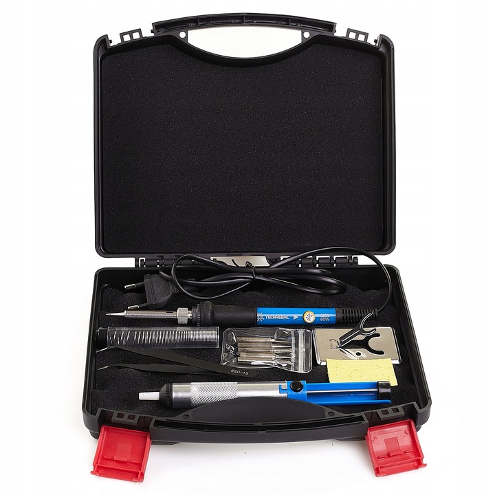 ZESTAW DO LUTOWANIA LUTOWNICA 60W AKCESORIA WALZIKA 11 ELEMENTÓW TECHREBAL