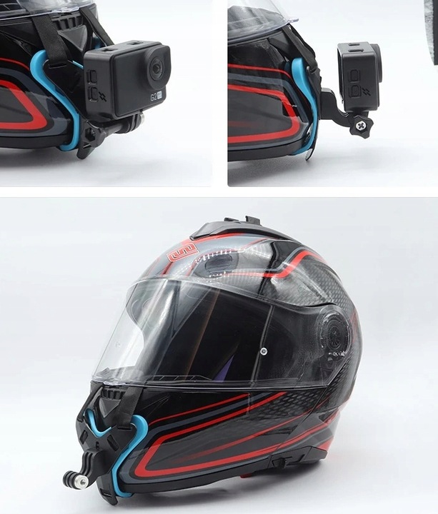 Mocowanie do kasku uchwyt na kask do kamer GoPro 12 11 10 9 8 7 6 5 MAX DJI